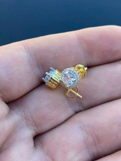 Real 14k Gold Vermeil Iced Diamond Hip Hop Earrings Studs MOISSANITE Mens Ladies 18 Real 14k Gold Vermeil Iced Diamond Hip Hop Earrings Studs MOISSANITE Mens Ladies -Harlem Bling Shop harlembling real 14k gold vermeil iced diamond hip hop earrings studs moissanite mens ladies 02824.1664380106