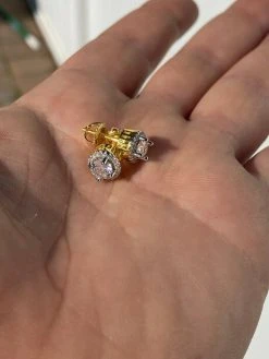 Real 14k Gold Vermeil Iced Diamond Hip Hop Earrings Studs MOISSANITE Mens Ladies 23 Real 14k Gold Vermeil Iced Diamond Hip Hop Earrings Studs MOISSANITE Mens Ladies -Harlem Bling Shop harlembling real 14k gold vermeil iced diamond hip hop earrings studs moissanite mens ladies 22735.1664380236