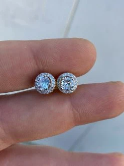 Real 14k Gold Vermeil Iced Diamond Hip Hop Earrings Studs MOISSANITE Mens Ladies 20 Real 14k Gold Vermeil Iced Diamond Hip Hop Earrings Studs MOISSANITE Mens Ladies -Harlem Bling Shop harlembling real 14k gold vermeil iced diamond hip hop earrings studs moissanite mens ladies 24380.1664384395