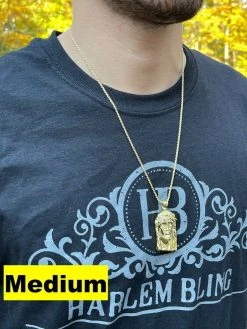 Real 14k Gold Vermeil Jesus Piece Pendant Baguette MOISSANITE Pass Diamond Test -Harlem Bling Shop harlembling real 14k gold vermeil jesus piece pendant baguette moissanite pass diamond test 25984.1664359780