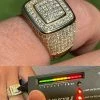 Real 14k Gold Vermeil Men Hip Hop Iced 1.8ct Moissanite Ring Pass Diamond Tester 2 Real 14k Gold Vermeil Men Hip Hop Iced 1.8ct Moissanite Ring Pass Diamond Tester -Harlem Bling Shop harlembling real 14k gold vermeil men hip hop iced 1.8ct moissanite ring pass diamond tester 64050.1664376493