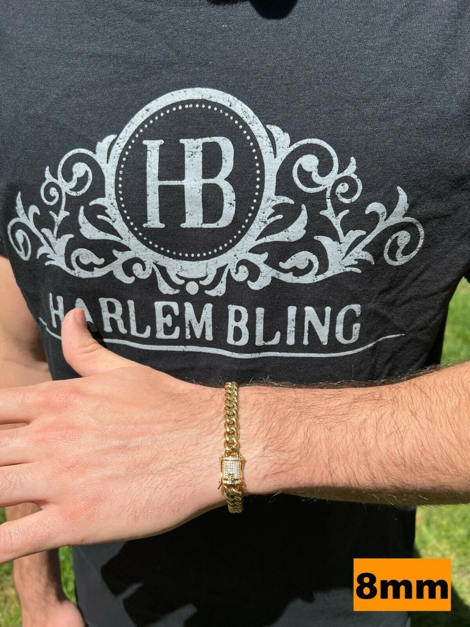 Real 14k Gold Vermeil Miami Cuban Bracelet Iced MOISSANITE Pass Diamond Tester 7 Real 14k Gold Vermeil Miami Cuban Bracelet Iced MOISSANITE Pass Diamond Tester - Image 5