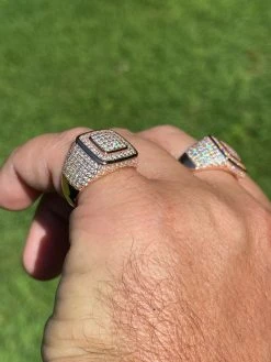 Real 14k Rose Gold Vermeil Men Hip Hop Iced Moissanite Ring Pass Diamond Tester 17 Real 14k Rose Gold Vermeil Men Hip Hop Iced Moissanite Ring Pass Diamond Tester -Harlem Bling Shop harlembling real 14k rose gold vermeil men hip hop iced moissanite ring pass diamond tester 34859.1664396206