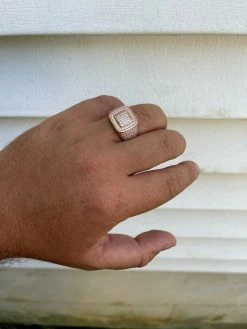 Real 14k Rose Gold Vermeil Men Hip Hop Iced Moissanite Ring Pass Diamond Tester 16 Real 14k Rose Gold Vermeil Men Hip Hop Iced Moissanite Ring Pass Diamond Tester -Harlem Bling Shop harlembling real 14k rose gold vermeil men hip hop iced moissanite ring pass diamond tester 54869.1664395221