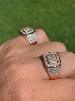 Real 14k Rose Gold Vermeil Men Hip Hop Iced Moissanite Ring Pass Diamond Tester 15 Real 14k Rose Gold Vermeil Men Hip Hop Iced Moissanite Ring Pass Diamond Tester -Harlem Bling Shop harlembling real 14k rose gold vermeil men hip hop iced moissanite ring pass diamond tester 92611.1664382684
