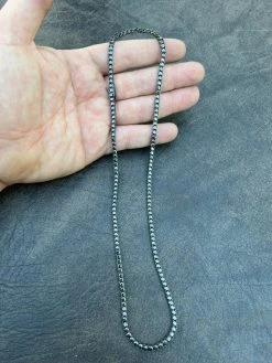 REAL 3mm Black MOISSANITE Tennis Chain Necklace - Passes Diamond Tester 14-24" 21 REAL 3mm Black MOISSANITE Tennis Chain Necklace - Passes Diamond Tester 14-24" -Harlem Bling Shop harlembling real 3mm black moissanite tennis chain necklace passes diamond tester 14 24 82673.1664359327