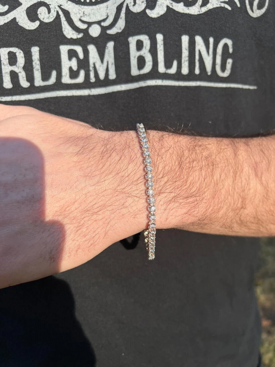 Real 3mm MOISSANITE Illusion Miracle Set Tennis Bracelet In 925 Silver 6-8.5" 17 Real 3mm MOISSANITE Illusion Miracle Set Tennis Bracelet In 925 Silver 6-8.5" - Image 15