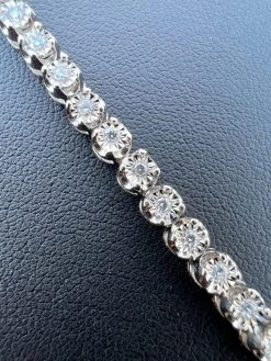Real 3mm MOISSANITE Illusion Miracle Set Tennis Bracelet In 925 Silver 6-8.5" 29 Real 3mm MOISSANITE Illusion Miracle Set Tennis Bracelet In 925 Silver 6-8.5" -Harlem Bling Shop harlembling real 3mm moissanite illusion miracle set tennis bracelet in 925 silver 6 8.5 44550.1674668435