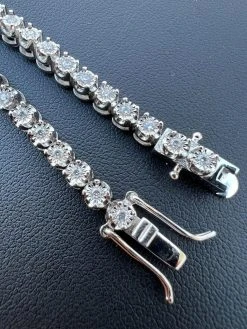 Real 3mm MOISSANITE Illusion Miracle Set Tennis Bracelet In 925 Silver 6-8.5" 24 Real 3mm MOISSANITE Illusion Miracle Set Tennis Bracelet In 925 Silver 6-8.5" -Harlem Bling Shop harlembling real 3mm moissanite illusion miracle set tennis bracelet in 925 silver 6 8.5 46987.1674668386
