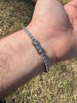 Real 3mm MOISSANITE Illusion Miracle Set Tennis Bracelet In 925 Silver 6-8.5" 26 Real 3mm MOISSANITE Illusion Miracle Set Tennis Bracelet In 925 Silver 6-8.5" -Harlem Bling Shop harlembling real 3mm moissanite illusion miracle set tennis bracelet in 925 silver 6 8.5 51117.1674668430
