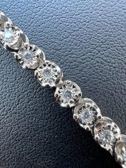 Real 3mm MOISSANITE Illusion Miracle Set Tennis Bracelet In 925 Silver 6-8.5" 32 Real 3mm MOISSANITE Illusion Miracle Set Tennis Bracelet In 925 Silver 6-8.5" -Harlem Bling Shop harlembling real 3mm moissanite illusion miracle set tennis bracelet in 925 silver 6 8.5 56309.1674668351