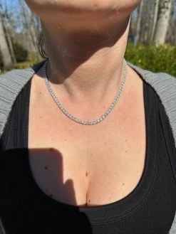 REAL 3mm MOISSANITE Princess Cut Square Tennis Chain Necklace 925 Silver Hip Hop -Harlem Bling Shop harlembling real 3mm moissanite princess cut square tennis chain necklace 925 silver hip hop 01076.1679080360