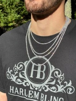 REAL 3mm MOISSANITE Tennis Chain Necklace - VVS D Color - Passes Diamond Tester 15 REAL 3mm MOISSANITE Tennis Chain Necklace - VVS D Color - Passes Diamond Tester -Harlem Bling Shop harlembling real 3mm moissanite tennis chain necklace vvs d color passes diamond tester 18602.1664360390