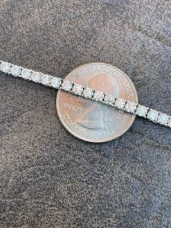 REAL 3mm MOISSANITE Tennis Chain Necklace - VVS D Color - Passes Diamond Tester 19 REAL 3mm MOISSANITE Tennis Chain Necklace - VVS D Color - Passes Diamond Tester -Harlem Bling Shop harlembling real 3mm moissanite tennis chain necklace vvs d color passes diamond tester 52231.1664360552
