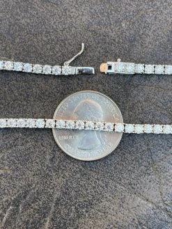 REAL 3mm MOISSANITE Tennis Chain Necklace - VVS D Color - Passes Diamond Tester 20 REAL 3mm MOISSANITE Tennis Chain Necklace - VVS D Color - Passes Diamond Tester -Harlem Bling Shop harlembling real 3mm moissanite tennis chain necklace vvs d color passes diamond tester 55917.1664359305