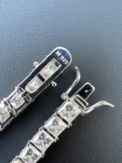 REAL 5mm MOISSANITE Princess Cut Square Tennis Bracelet Passes Diamond Tester 39 REAL 5mm MOISSANITE Princess Cut Square Tennis Bracelet Passes Diamond Tester -Harlem Bling Shop harlembling real 5mm moissanite princess cut square tennis bracelet passes diamond tester 18689.1675447310