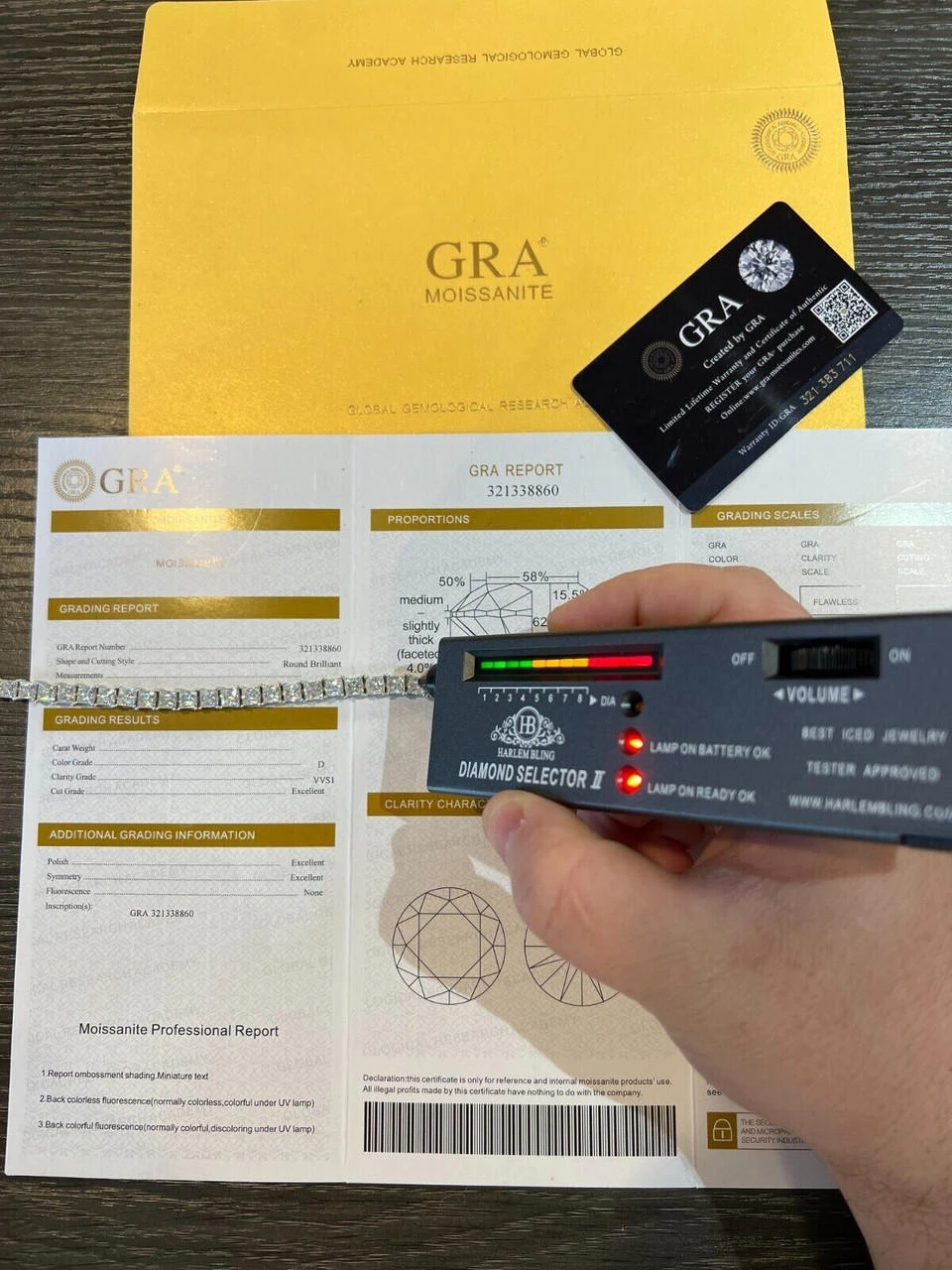 REAL 5mm MOISSANITE Princess Cut Square Tennis Bracelet Passes Diamond Tester 19 REAL 5mm MOISSANITE Princess Cut Square Tennis Bracelet Passes Diamond Tester - Image 17