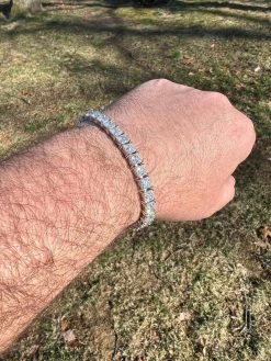 REAL 5mm MOISSANITE Princess Cut Square Tennis Bracelet Passes Diamond Tester 27 REAL 5mm MOISSANITE Princess Cut Square Tennis Bracelet Passes Diamond Tester -Harlem Bling Shop harlembling real 5mm moissanite princess cut square tennis bracelet passes diamond tester 89702.1675447163