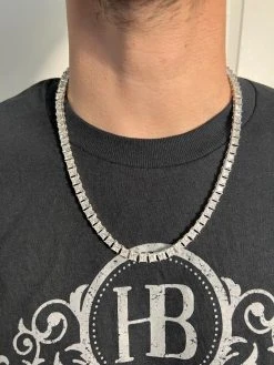 Front Page -Harlem Bling Shop harlembling real 5mm moissanite princess cut square tennis chain necklace pass diamond tester 19726.1675447233