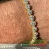 Real 9.5CT MOISSANITE 14k Gold Vermeil Iced Flooded Out Cluster Tennis Bracelet 2 Real 9.5CT MOISSANITE 14k Gold Vermeil Iced Flooded Out Cluster Tennis Bracelet -Harlem Bling Shop harlembling real 9.5ct moissanite 14k gold vermeil iced flooded out cluster tennis bracelet 45250.1664356253