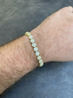 Real 9.5CT MOISSANITE 14k Gold Vermeil Iced Flooded Out Cluster Tennis Bracelet 25 Real 9.5CT MOISSANITE 14k Gold Vermeil Iced Flooded Out Cluster Tennis Bracelet -Harlem Bling Shop harlembling real 9.5ct moissanite 14k gold vermeil iced flooded out cluster tennis bracelet 53277.1664360036
