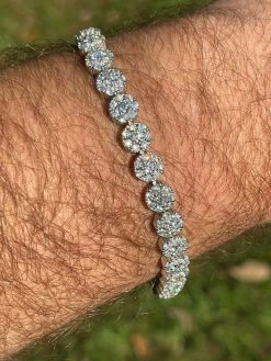 Real 9.5CT MOISSANITE 925 Silver Mens Iced Flooded Out Cluster Tennis Bracelet 22 Real 9.5CT MOISSANITE 925 Silver Mens Iced Flooded Out Cluster Tennis Bracelet -Harlem Bling Shop harlembling real 9.5ct moissanite 925 silver mens iced flooded out cluster tennis bracelet 39373.1664357269