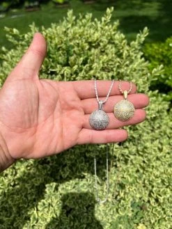 Real 925 Silver / 14k Gold Plated Basketball Pendant Necklace Mens Ladies Iced 21 Real 925 Silver / 14k Gold Plated Basketball Pendant Necklace Mens Ladies Iced -Harlem Bling Shop harlembling real 925 silver 14k gold plated basketball pendant necklace mens ladies iced 36580.1664300198