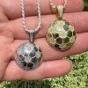 Real 925 Silver / 14k Gold Plated Soccer Ball Futbol Pendant Necklace Charm Iced -Harlem Bling Shop harlembling real 925 silver 14k gold plated soccer ball futbol pendant necklace charm iced 78830.1664301271