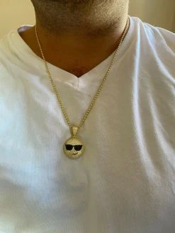 Real 925 Silver Hip Hop Cool Pendant Necklace Iced Smiley W. Sunglasses Emoji 19 Real 925 Silver Hip Hop Cool Pendant Necklace Iced Smiley W. Sunglasses Emoji -Harlem Bling Shop harlembling real 925 silver hip hop cool pendant necklace iced smiley w sunglasses emoji 94644.1664394652