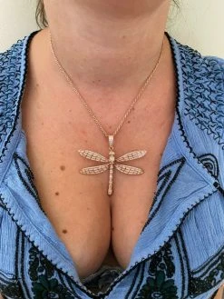 Real 925 Silver Hip Hop Dragonfly Piece Ladies Iced Gold Or Rose Necklace BIG 24 Real 925 Silver Hip Hop Dragonfly Piece Ladies Iced Gold Or Rose Necklace BIG -Harlem Bling Shop harlembling real 925 silver hip hop dragonfly piece ladies iced gold or rose necklace big 86360.1664378065