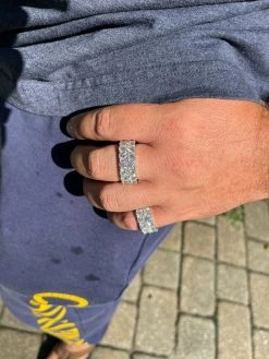 Real 925 Silver Hip Hop Iced Tennis 10mm Moissanite Ring - Passes Diamond Tester 16 Real 925 Silver Hip Hop Iced Tennis 10mm Moissanite Ring - Passes Diamond Tester -Harlem Bling Shop harlembling real 925 silver hip hop iced tennis 10mm moissanite ring passes diamond tester 59027.1664375790