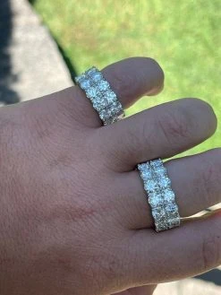 Real 925 Silver Hip Hop Iced Tennis 10mm Moissanite Ring - Passes Diamond Tester 20 Real 925 Silver Hip Hop Iced Tennis 10mm Moissanite Ring - Passes Diamond Tester -Harlem Bling Shop harlembling real 925 silver hip hop iced tennis 10mm moissanite ring passes diamond tester 81091.1664372866