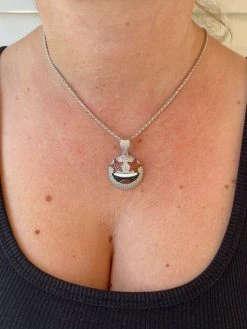 Real 925 Silver Hip Hop Star Struck Emoji Pendant Necklace Iced 29 Real 925 Silver Hip Hop Star Struck Emoji Pendant Necklace Iced -Harlem Bling Shop harlembling real 925 silver hip hop star struck emoji pendant necklace iced 70743.1664388844