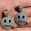 Real 925 Silver HipHop Zipper Mouth Emoji Pendant Necklace Iced 2 Real 925 Silver HipHop Zipper Mouth Emoji Pendant Necklace Iced -Harlem Bling Shop harlembling real 925 silver hiphop zipper mouth emoji pendant necklace iced 13147.1664394849
