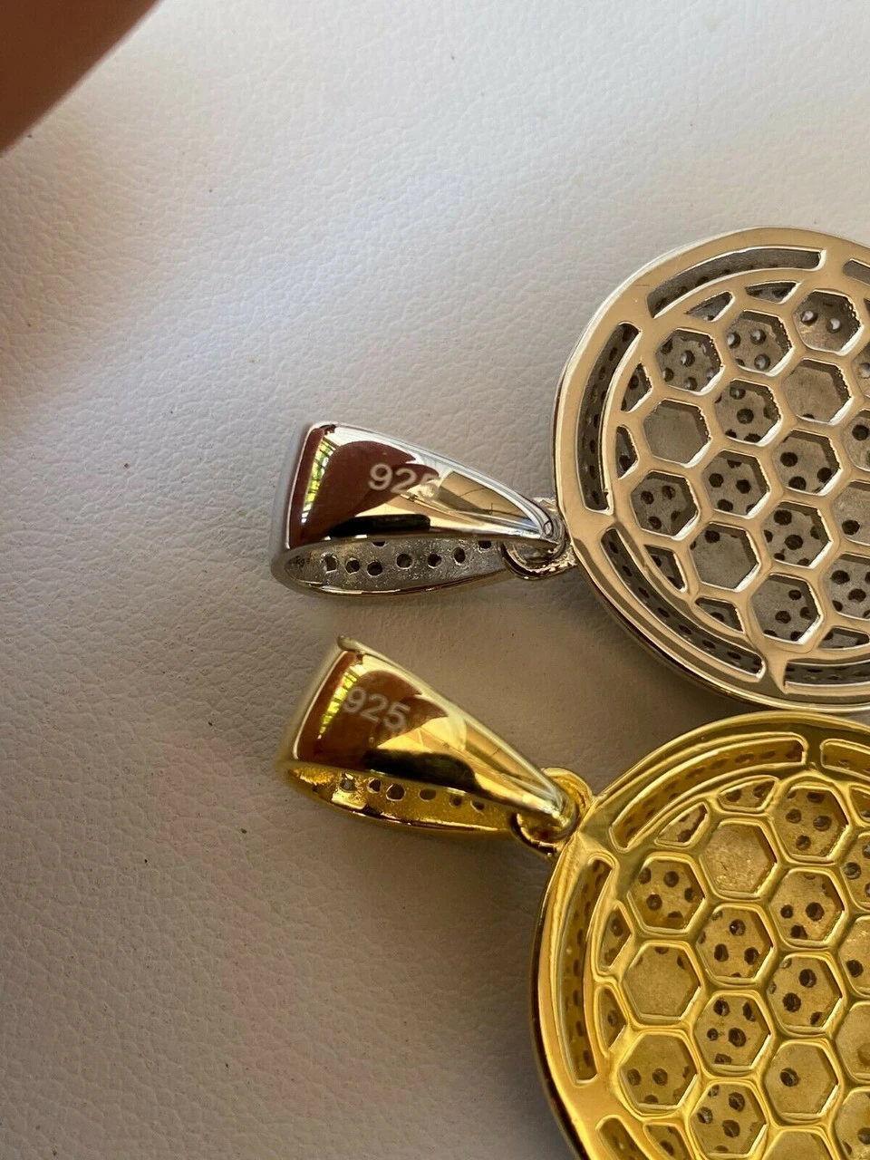 Real 925 Silver HipHop Zipper Mouth Emoji Pendant Necklace Iced 11 Real 925 Silver HipHop Zipper Mouth Emoji Pendant Necklace Iced - Image 9