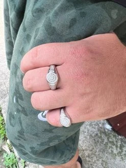 Real 925 Silver Iced 0.6ct VVS Moissanite Jewelry Pinky Ring Pass Diamond Test 25 Real 925 Silver Iced 0.6ct VVS Moissanite Jewelry Pinky Ring Pass Diamond Test -Harlem Bling Shop harlembling real 925 silver iced 0.6ct vvs moissanite jewelry pinky ring pass diamond test 04177.1664301606