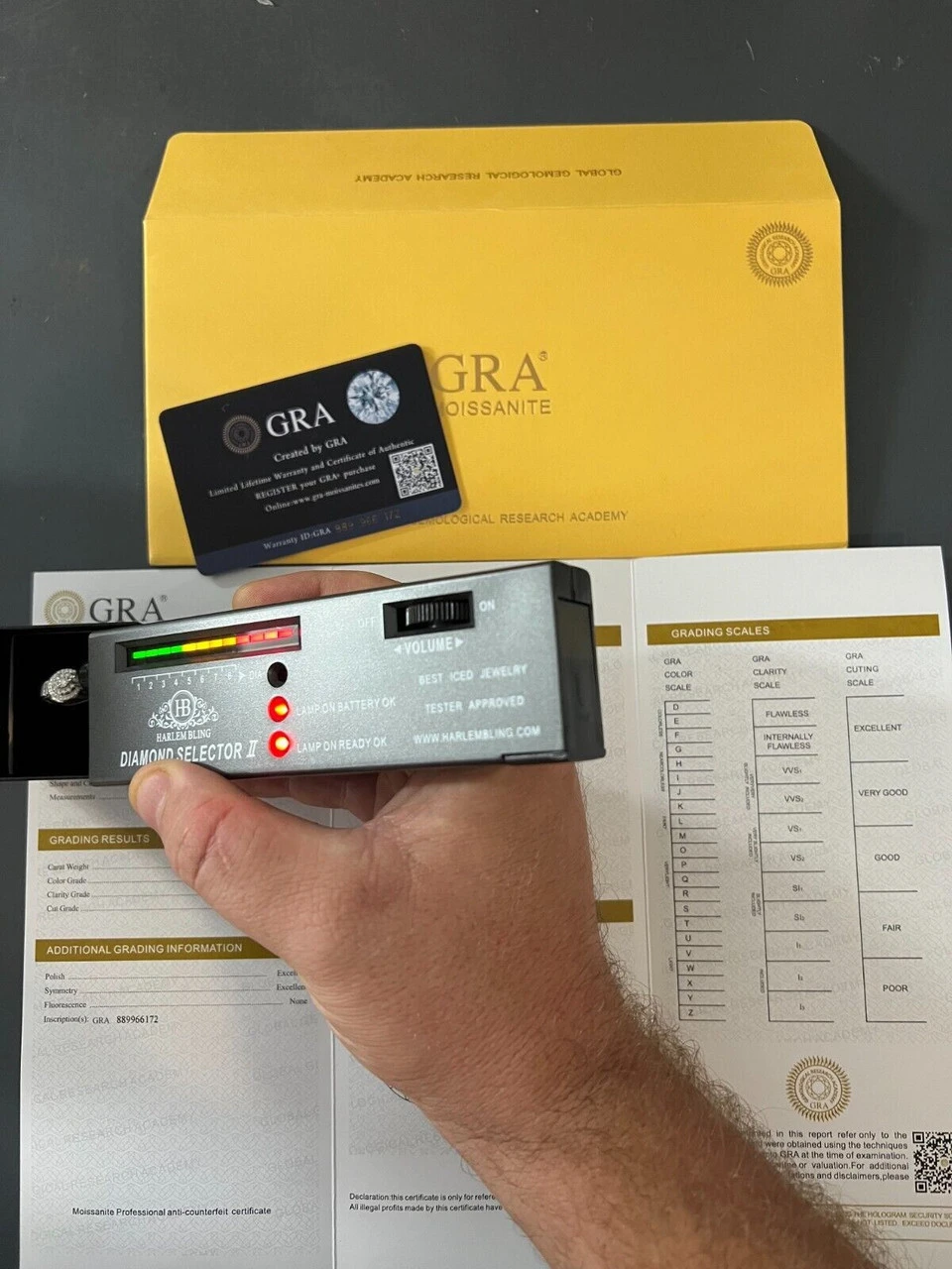 Real 925 Silver Iced 0.6ct VVS Moissanite Jewelry Pinky Ring Pass Diamond Test 6 Real 925 Silver Iced 0.6ct VVS Moissanite Jewelry Pinky Ring Pass Diamond Test - Image 4