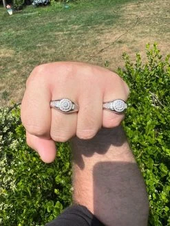 Real 925 Silver Iced 0.6ct VVS Moissanite Jewelry Pinky Ring Pass Diamond Test 19 Real 925 Silver Iced 0.6ct VVS Moissanite Jewelry Pinky Ring Pass Diamond Test -Harlem Bling Shop harlembling real 925 silver iced 0.6ct vvs moissanite jewelry pinky ring pass diamond test 12636.1664302124