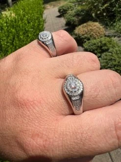 Real 925 Silver Iced 0.6ct VVS Moissanite Jewelry Pinky Ring Pass Diamond Test 16 Real 925 Silver Iced 0.6ct VVS Moissanite Jewelry Pinky Ring Pass Diamond Test -Harlem Bling Shop harlembling real 925 silver iced 0.6ct vvs moissanite jewelry pinky ring pass diamond test 22081.1664301480