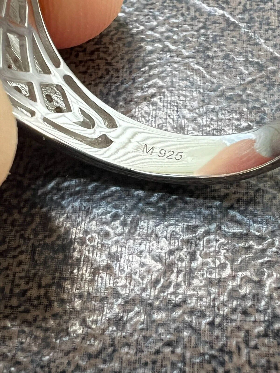 Real 925 Silver Iced 0.6ct VVS Moissanite Jewelry Pinky Ring Pass Diamond Test 13 Real 925 Silver Iced 0.6ct VVS Moissanite Jewelry Pinky Ring Pass Diamond Test - Image 11