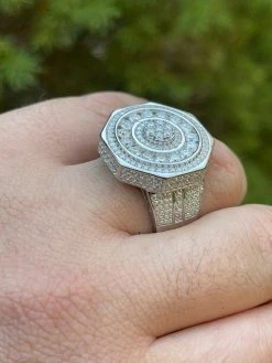 Real 925 Silver Iced Hip Hop 3.6ct Men's MOISSANITE RING Pass Diamond Test Pinky -Harlem Bling Shop harlembling real 925 silver iced hip hop 3.6ct mens moissanite ring pass diamond test pinky 18717.1664359093