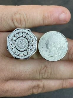 Real 925 Silver Iced Hip Hop 3.6ct Men's MOISSANITE RING Pass Diamond Test Pinky -Harlem Bling Shop harlembling real 925 silver iced hip hop 3.6ct mens moissanite ring pass diamond test pinky 34822.1664360877