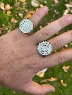 Real 925 Silver Iced Hip Hop 3.6ct Men's MOISSANITE RING Pass Diamond Test Pinky -Harlem Bling Shop harlembling real 925 silver iced hip hop 3.6ct mens moissanite ring pass diamond test pinky 88427.1664356319