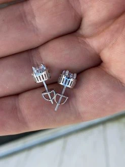 Real 925 Silver Iced Hip Hop Earrings Studs 1.2ct Moissanite - Pass Diamond Test 18 Real 925 Silver Iced Hip Hop Earrings Studs 1.2ct Moissanite - Pass Diamond Test -Harlem Bling Shop harlembling real 925 silver iced hip hop earrings studs 1.2ct moissanite pass diamond test 08543.1664396436