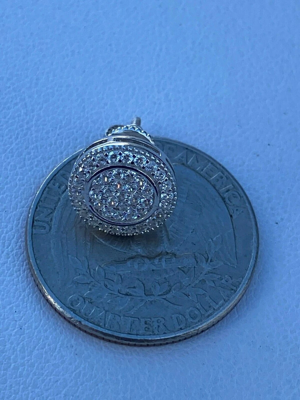 Real 925 Silver Iced Moissanite Hip Hop Men's Earrings Studs Pass Diamond Tester 12 Real 925 Silver Iced Moissanite Hip Hop Men's Earrings Studs Pass Diamond Tester - Image 10