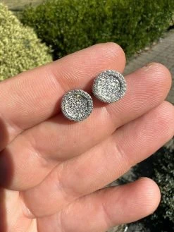 Real 925 Silver Iced Moissanite Hip Hop Round Earrings Studs Pass Diamond Tester 17 Real 925 Silver Iced Moissanite Hip Hop Round Earrings Studs Pass Diamond Tester -Harlem Bling Shop harlembling real 925 silver iced moissanite hip hop round earrings studs pass diamond tester 82841.1664356503