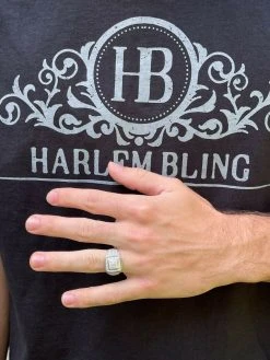 Real 925 Silver Men's Hip Hop Iced 1.8ct Moissanite Ring - Passes Diamond Tester 21 Real 925 Silver Men's Hip Hop Iced 1.8ct Moissanite Ring - Passes Diamond Tester -Harlem Bling Shop harlembling real 925 silver mens hip hop iced 1.8ct moissanite ring passes diamond tester 15893.1664396794