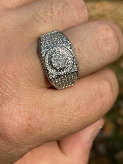 Real 925 Silver Mens Hip Hop Iced MOISSANITE Ring - Passes Diamond Tester W. GRA 22 Real 925 Silver Mens Hip Hop Iced MOISSANITE Ring - Passes Diamond Tester W. GRA -Harlem Bling Shop harlembling real 925 silver mens hip hop iced moissanite ring passes diamond tester w gra 18252.1664362691