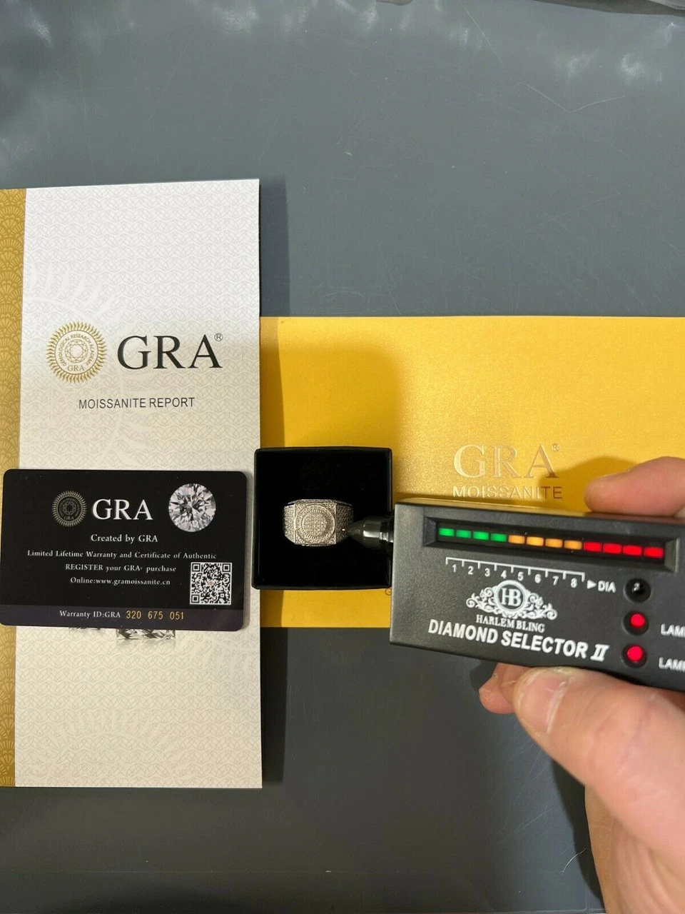 Real 925 Silver Mens Hip Hop Iced MOISSANITE Ring - Passes Diamond Tester W. GRA 9 Real 925 Silver Mens Hip Hop Iced MOISSANITE Ring - Passes Diamond Tester W. GRA - Image 7