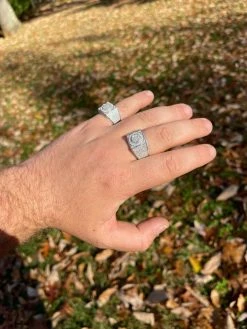 Real 925 Silver Mens Hip Hop Iced MOISSANITE Ring - Passes Diamond Tester W. GRA 17 Real 925 Silver Mens Hip Hop Iced MOISSANITE Ring - Passes Diamond Tester W. GRA -Harlem Bling Shop harlembling real 925 silver mens hip hop iced moissanite ring passes diamond tester w gra 62207.1664359306